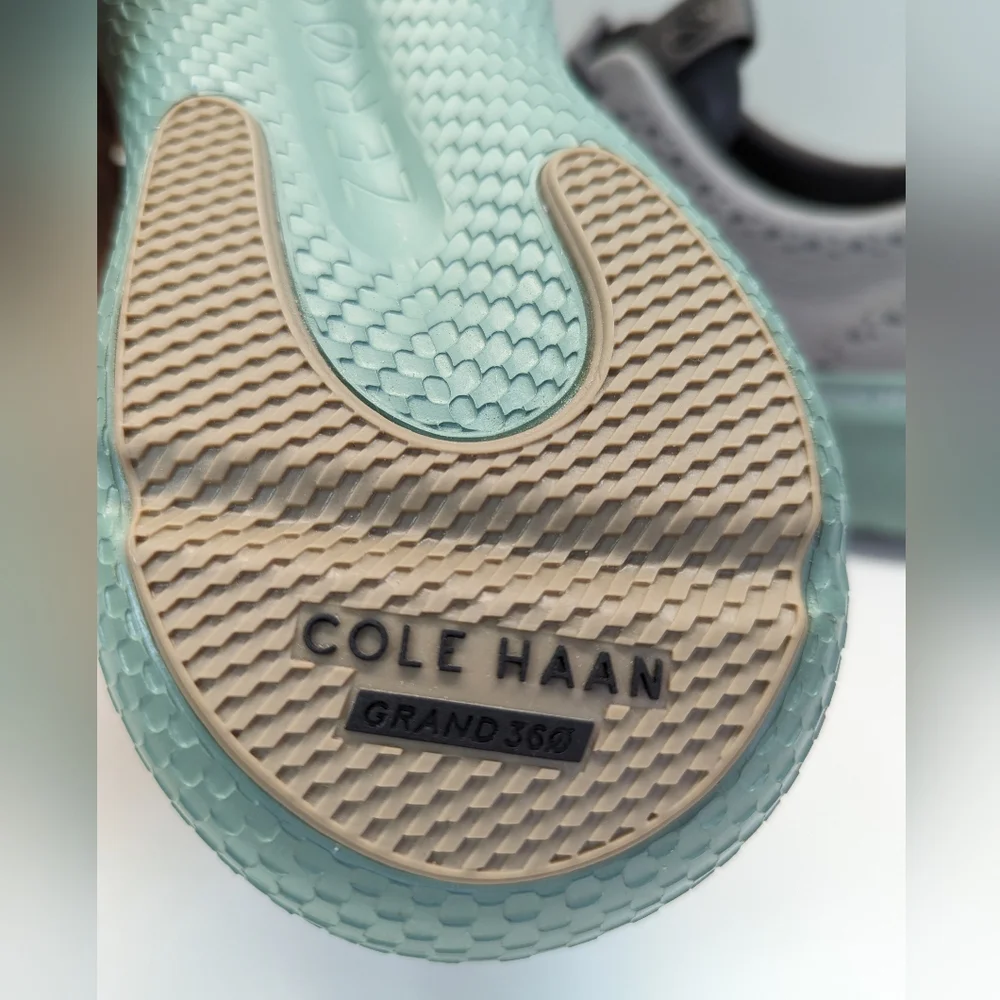 Cole Haan Zerogrand Changepace Wing Sleet Granite Grey Green Shoes sz Men's 8.5